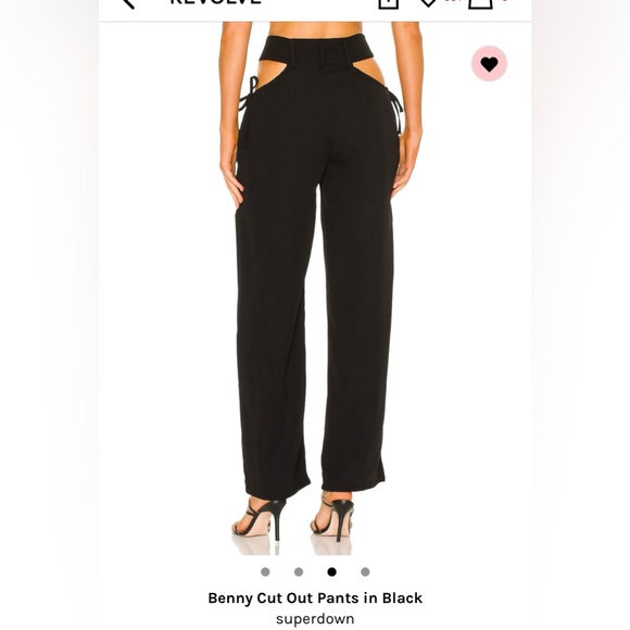 Superdown black pants with cut outs from Revolve. Size XS. - Picture 4 of 8
